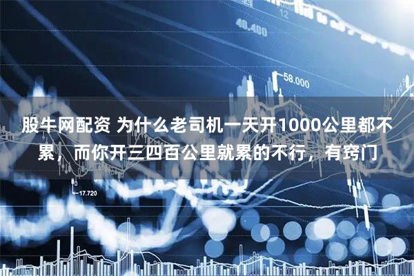 股牛网配资 为什么老司机一天开1000公里都不累，而你开三四百公里就累的不行，有窍门