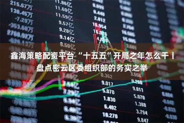 鑫海策略配资平台 “十五五”开局之年怎么干丨盘点密云区委组织部的务实之举